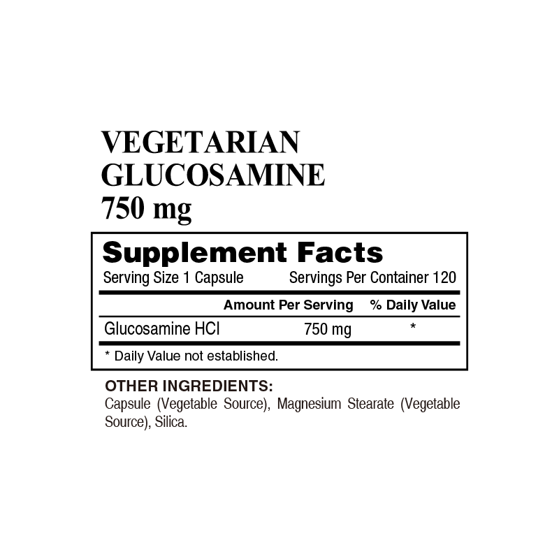 Vegetarian Glucosamine 750 mg