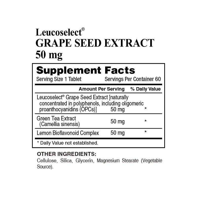 Leucoselect® Grape Seed Extract 50 mg