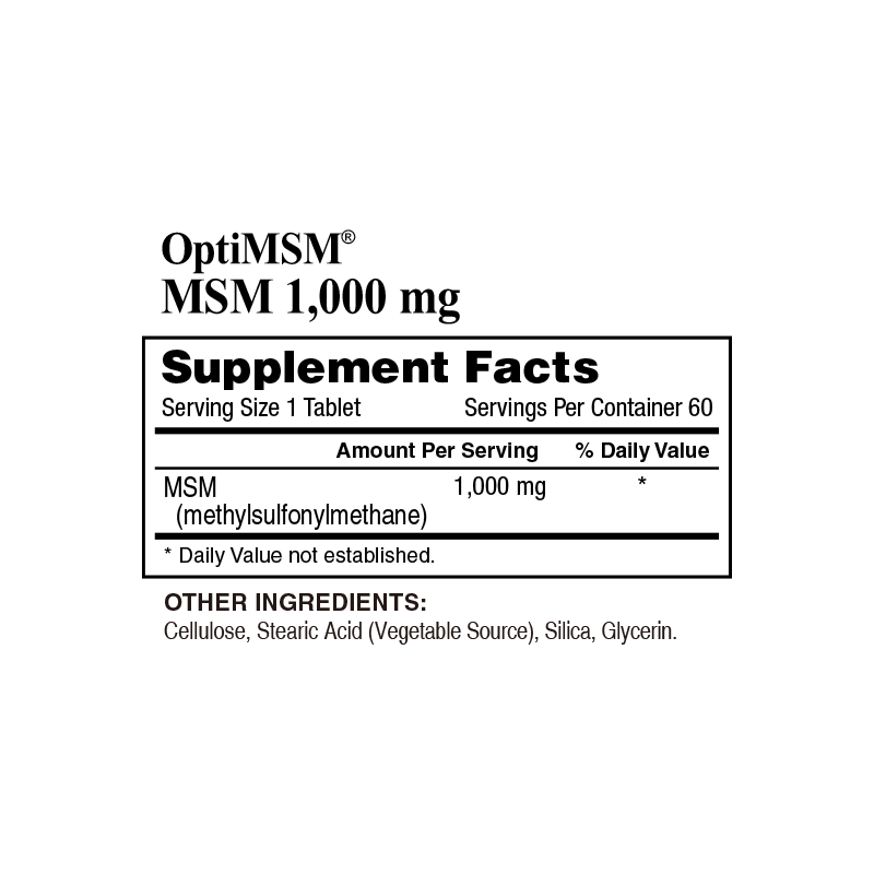 Vegan MSM 1,000 mg (OptiMSM®)