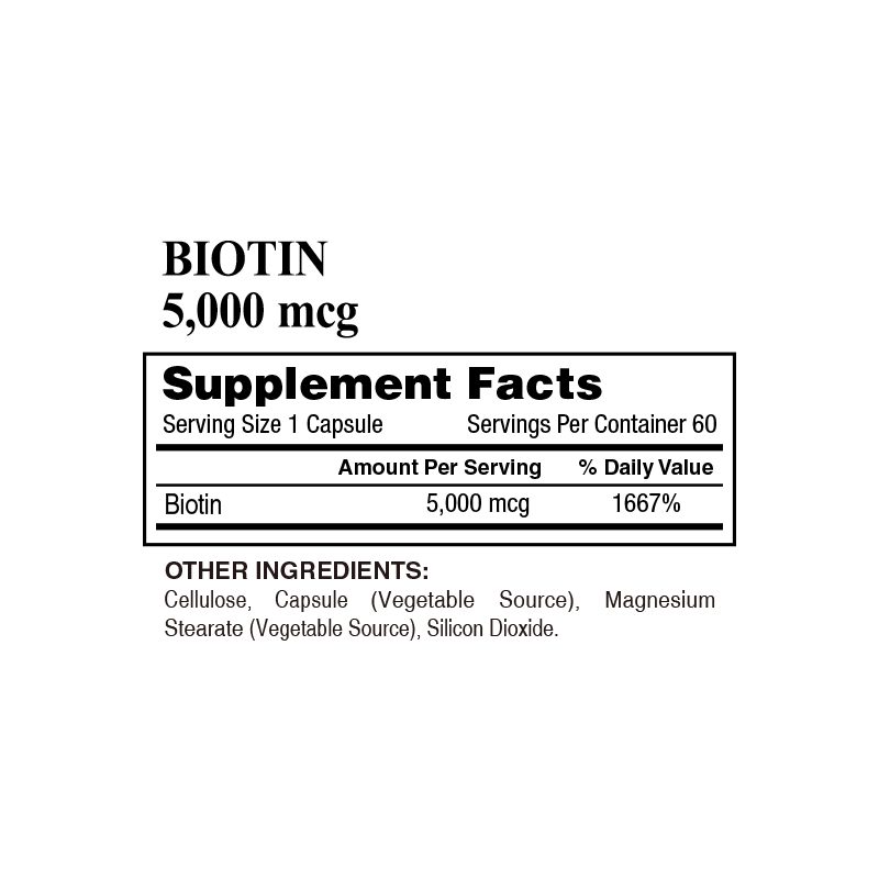 Biotin 5,000 mcg