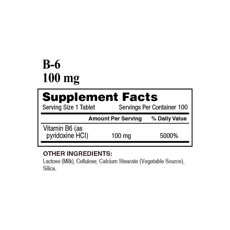 Vitamin B-6 100 mg