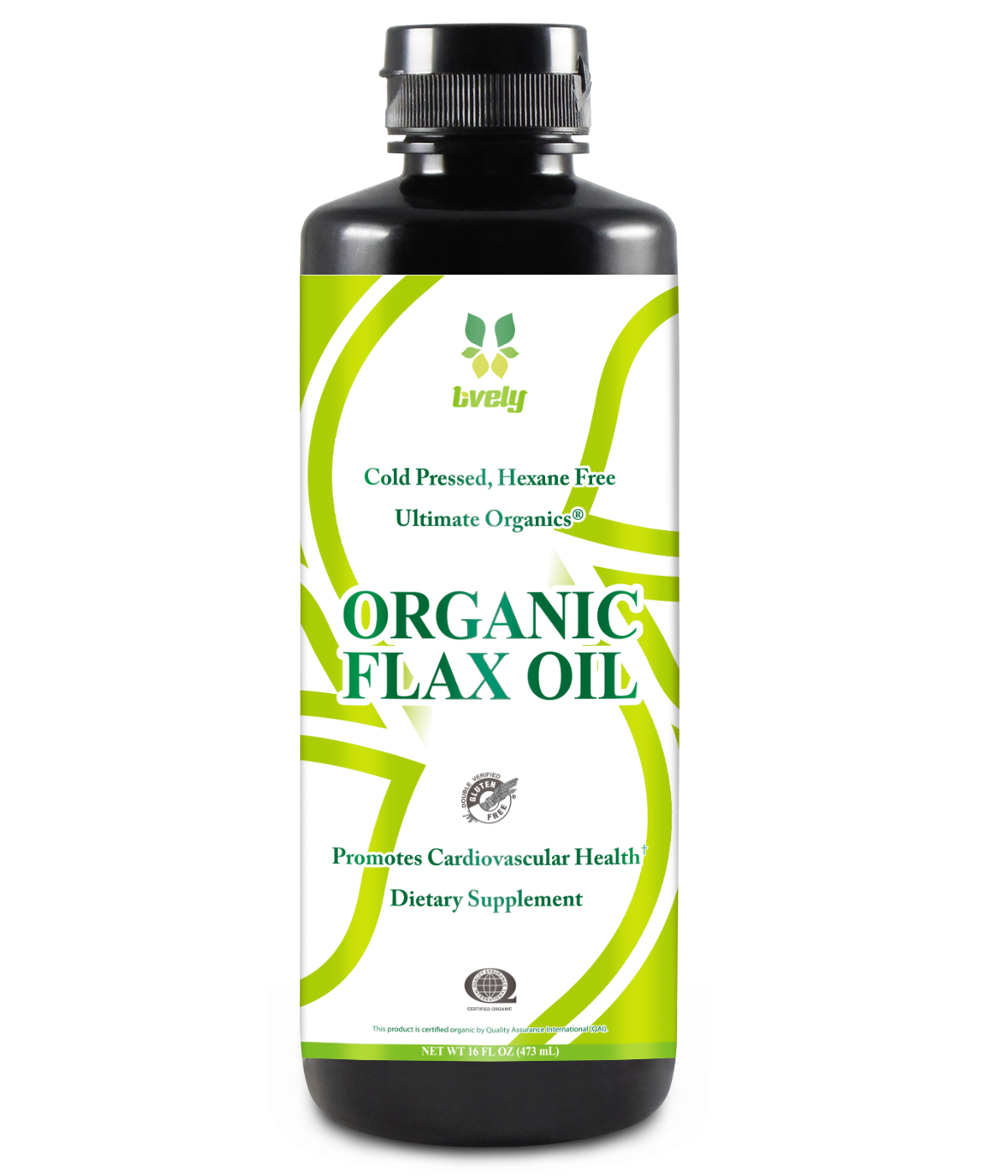 100% Organic Cold Pressed Hexane Free Flax Oil