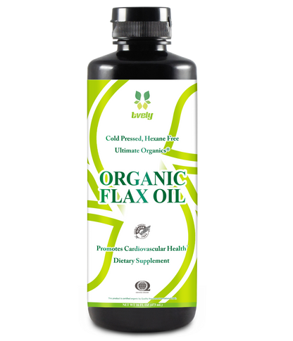 100% Organic Cold Pressed Hexane Free Flax Oil