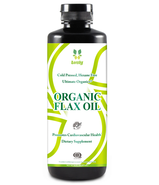 100% Organic Cold Pressed Hexane Free Flax Oil