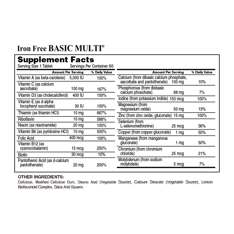 Iron Free Basic Multi®