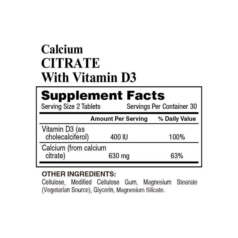 Calcium Citrate with Vitamin D3