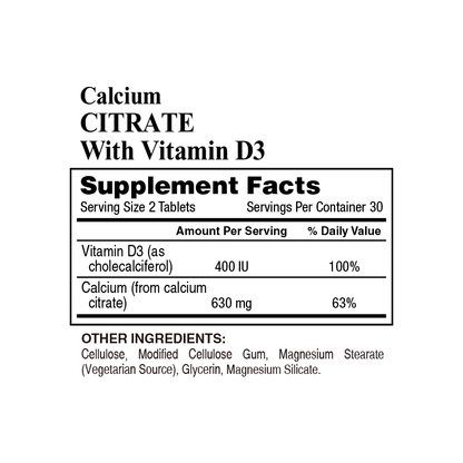 Calcium Citrate with Vitamin D3