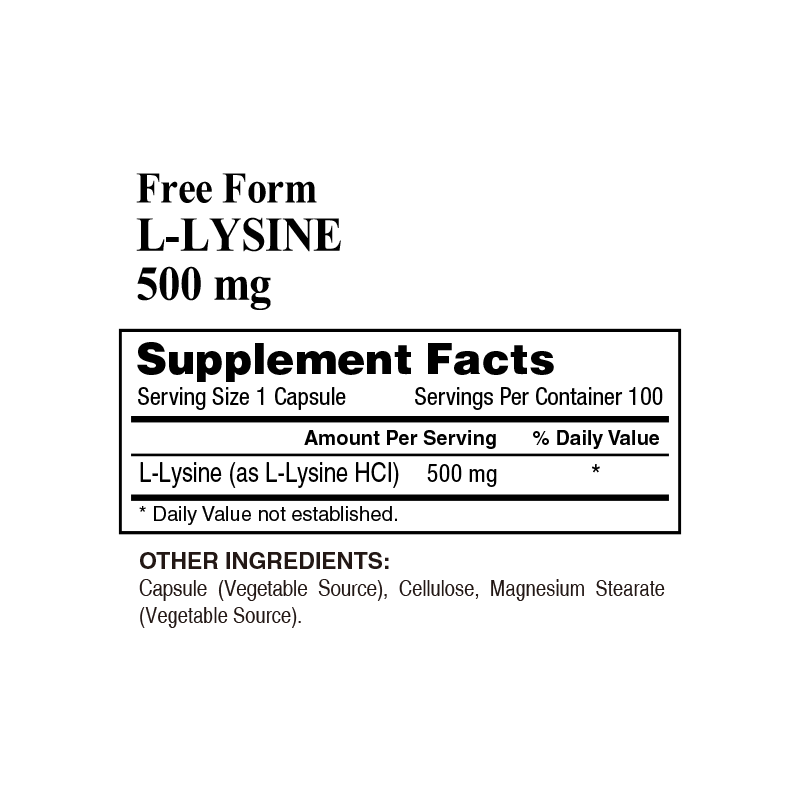 L-Lysine 500 mg