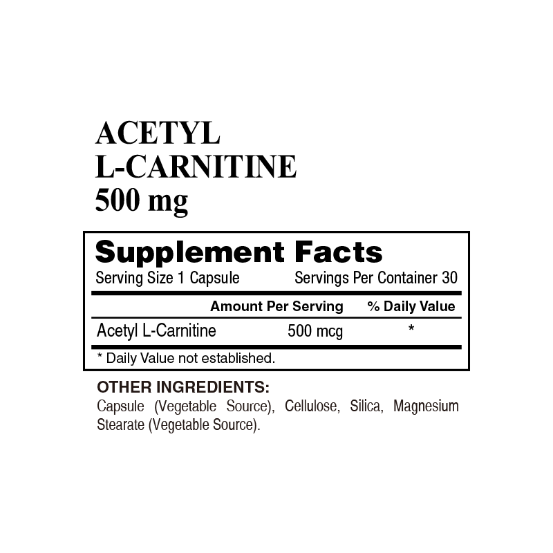 Acetyl L-Carnitine 500 mg