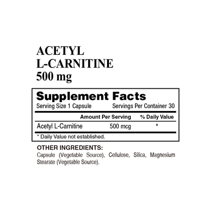 Acetyl L-Carnitine 500 mg