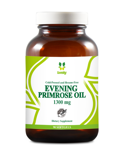 Evening Primrose Oil 1,300 mg Cold Pressed and Hexane Free