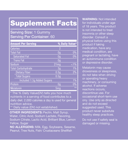 Melatonin Gummies 5 mg