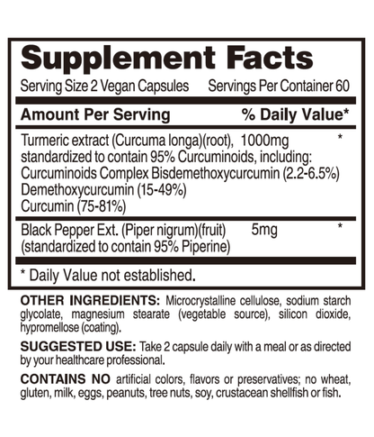 Turmeric Curcumin 1000mg